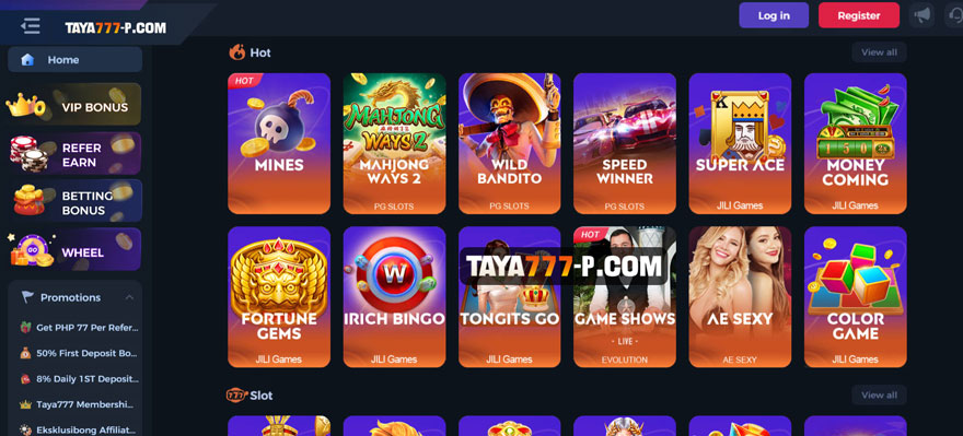 Taya777 offers a wide range of games to suit every player's preferences